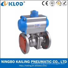 China Manufactory KLQD Brand Big Size Flange Type Pneumatic 4 Inch Ball Valve